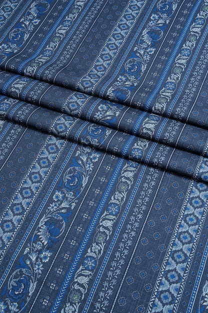 3 Piece - Digitally Printed Cherry Slub Dhanak - WD1902