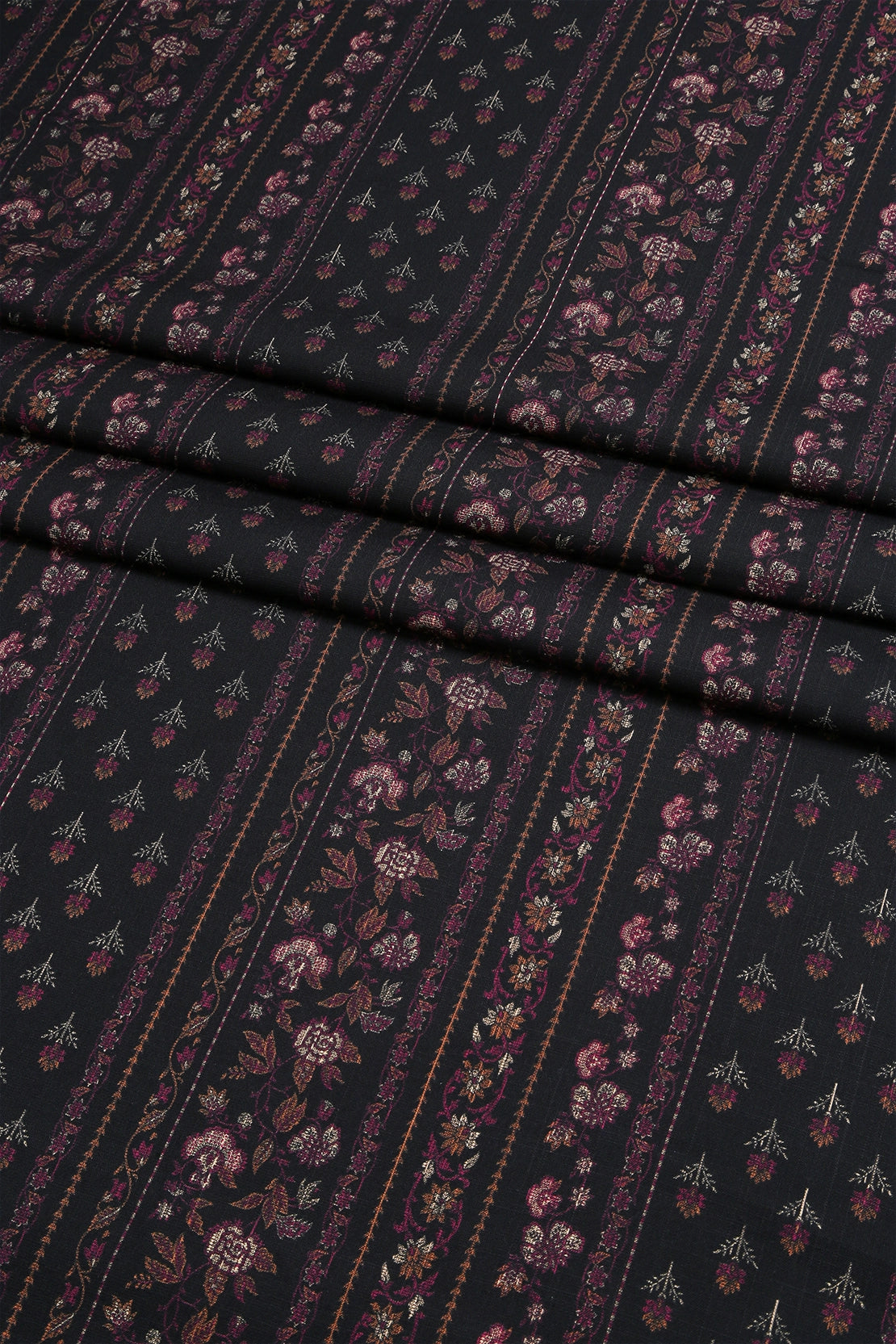 3 Piece - Digitally Printed Cherry Slub Dhanak - WD1904