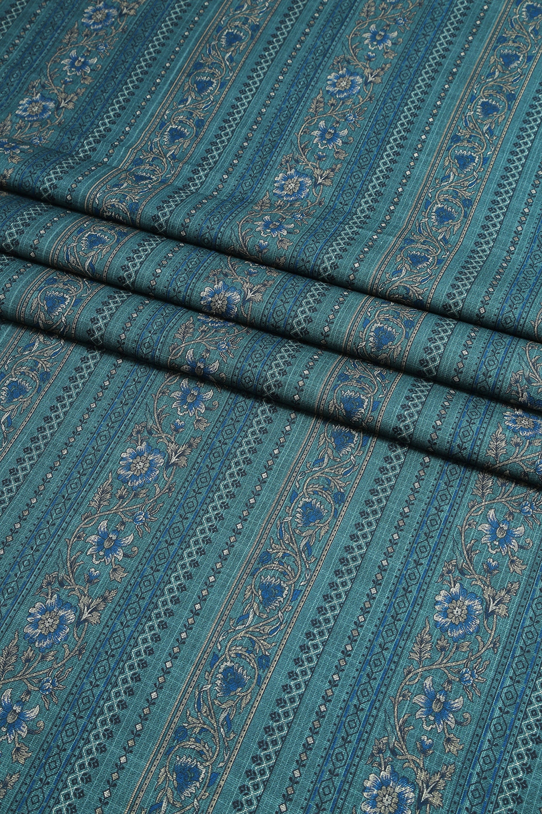 3 Piece - Digitally Printed Cherry Slub Dhanak - WD1905