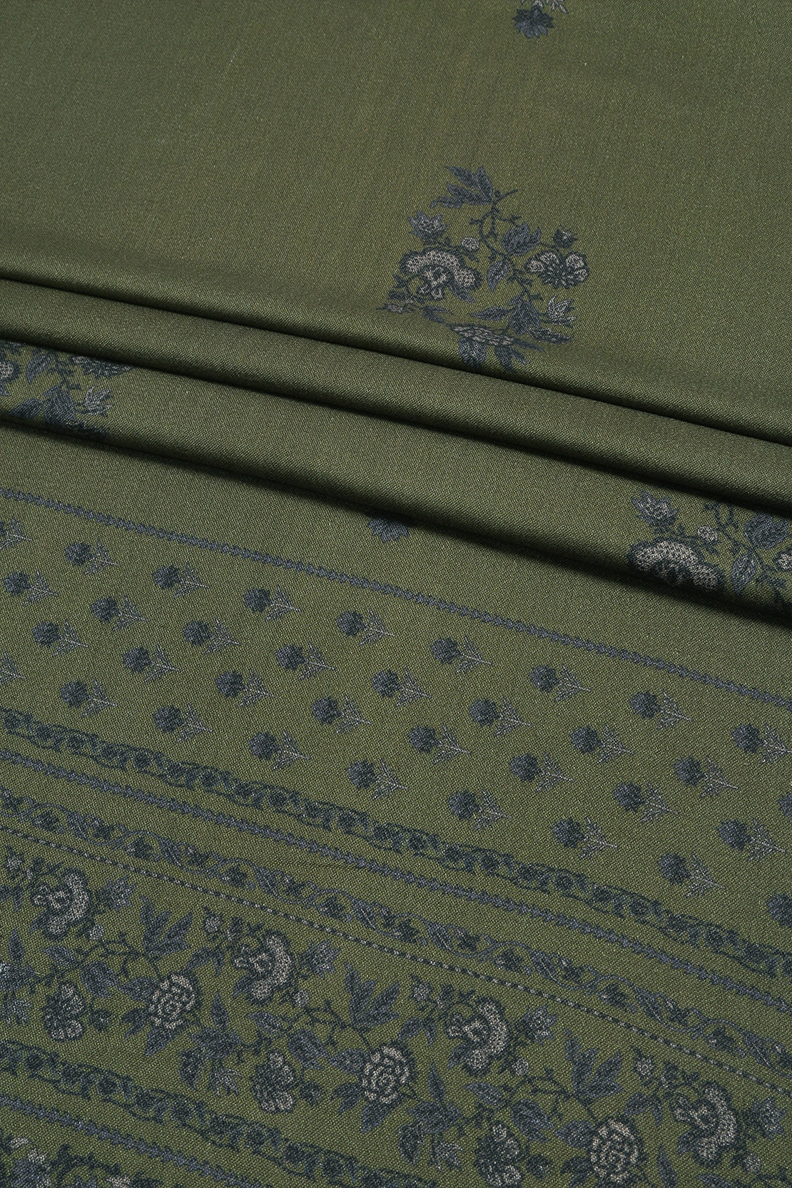 3 Piece - Digitally Printed Cherry Slub Dhanak - WD1907