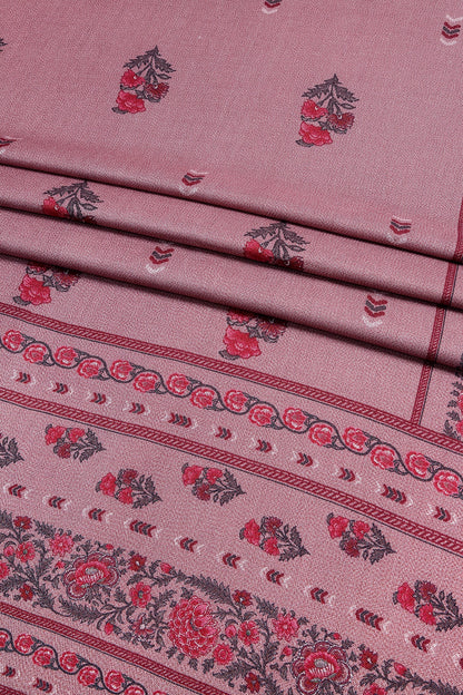 3 Piece - Digitally Printed Cherry Slub Dhanak - WD1909