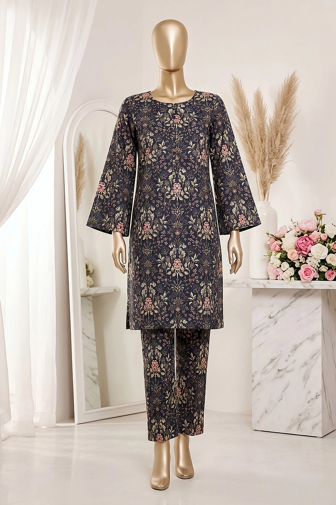 2 Piece - Digitally Printed Lawn - D4701