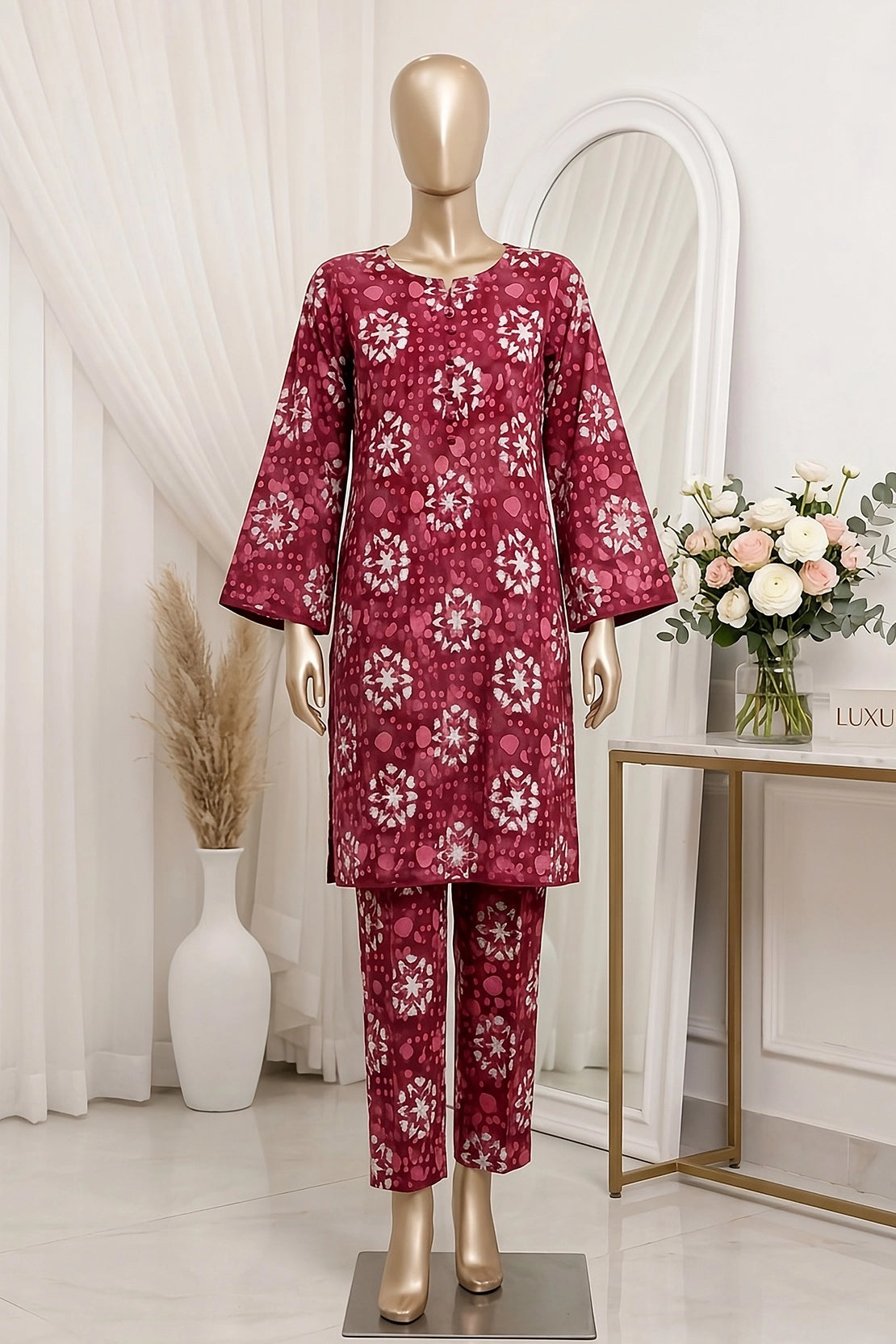 2 Piece - Digitally Printed Lawn - D4702