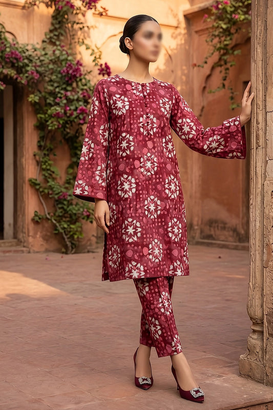 2 Piece - Digitally Printed Lawn - D4702