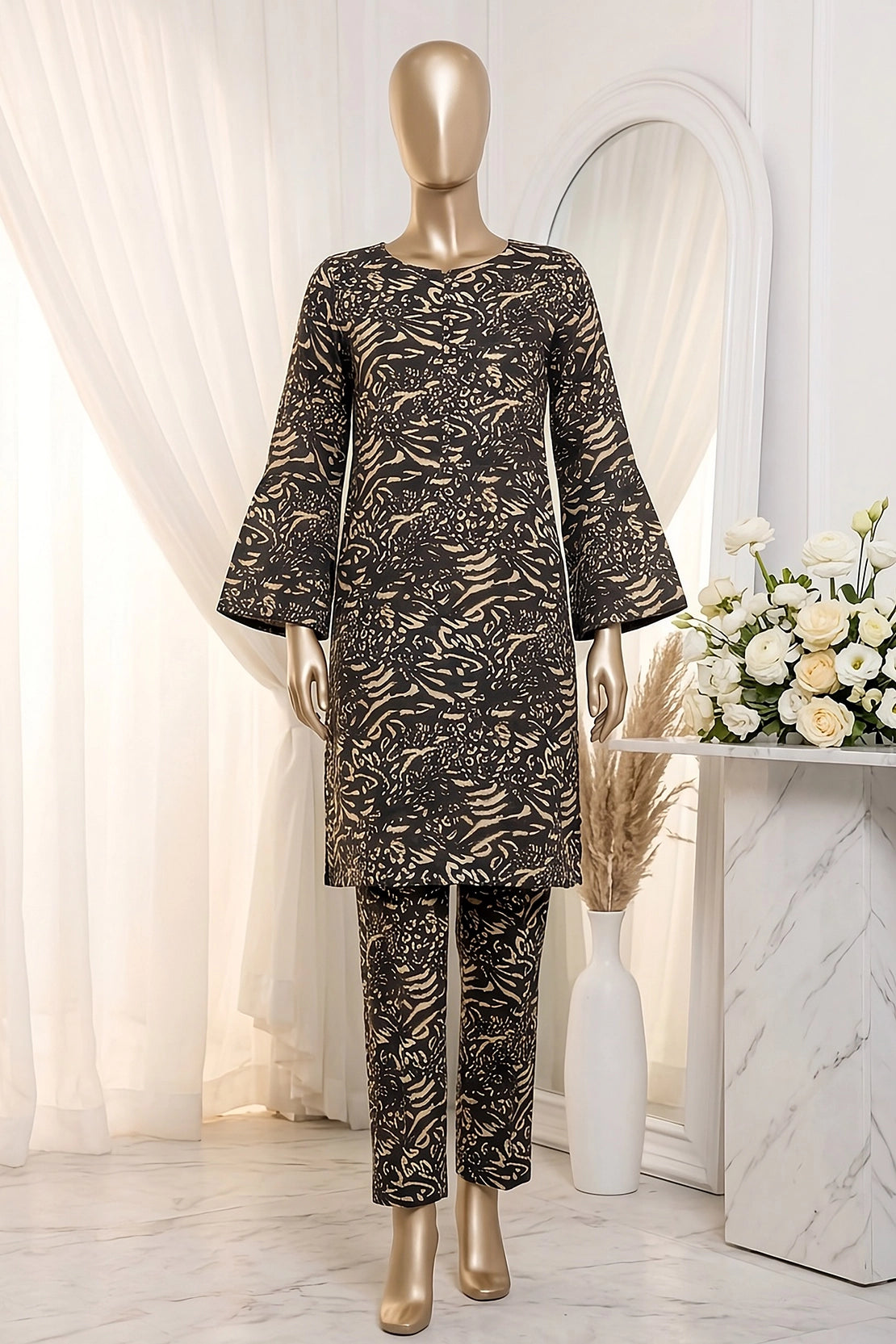 2 Piece - Digitally Printed Lawn - D4703