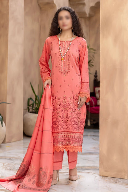 3 Piece - Embroidered Viscose - Chloe 304