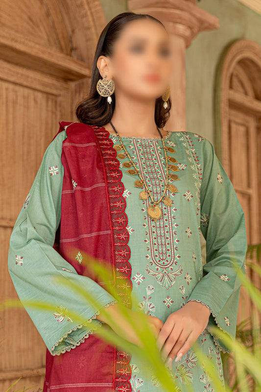 3 Piece - Embroidered Lawn - Khayaal 101