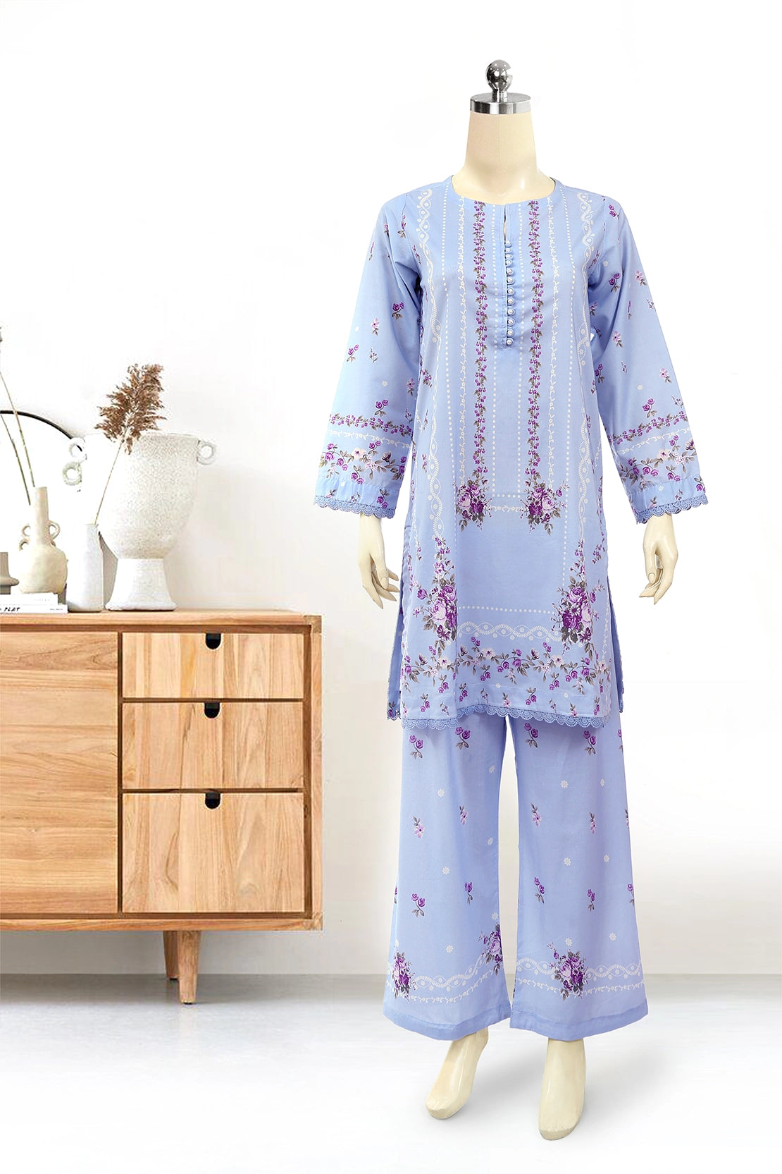 2 Piece Stitched Co-ords - D1907