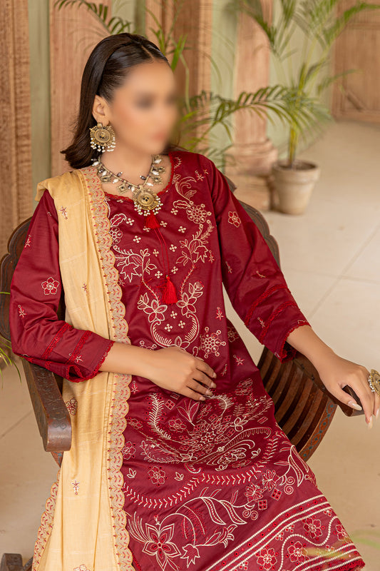 3 Piece - Embroidered Lawn - Khayaal 102