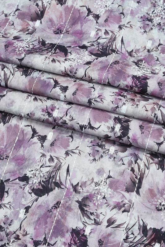 3 Piece - Embroidered Lawn - F77 - D4403