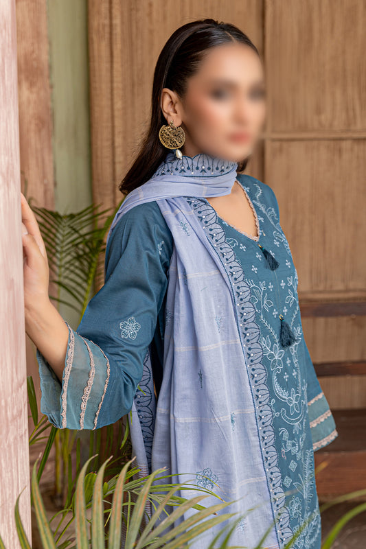 3 Piece - Embroidered Lawn - Khayaal 104