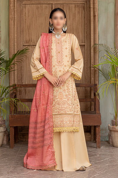 3 Piece - Embroidered Lawn - Khayaal 105
