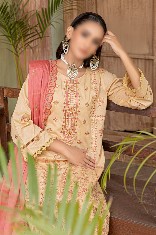 3 Piece - Embroidered Lawn - Khayaal 105