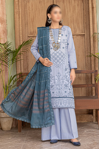 3 Piece - Embroidered Lawn - Khayaal 106
