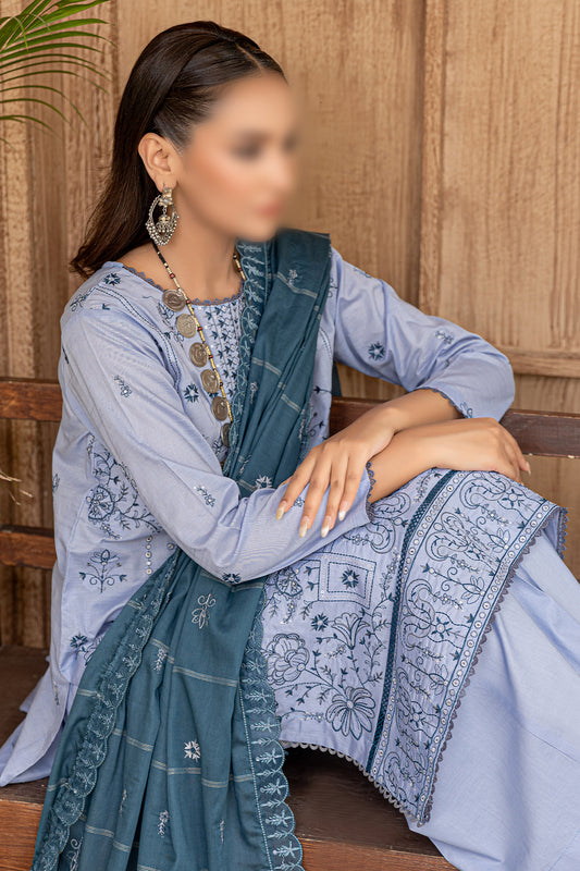 3 Piece - Embroidered Lawn - Khayaal 106
