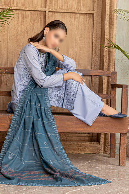 3 Piece - Embroidered Lawn - Khayaal 106