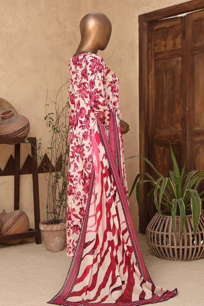 2 Piece - Digitally Printed Doriya Lawn - D301