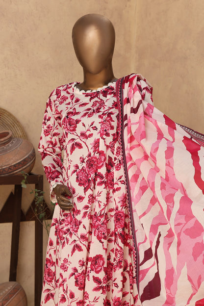2 Piece - Digitally Printed Doriya Lawn - D301