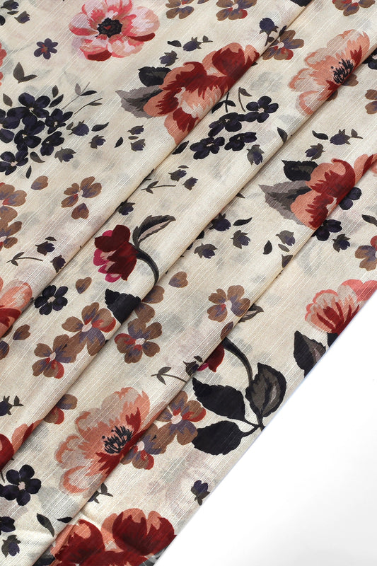2 Piece - Digitally Printed Doriya Lawn - D409