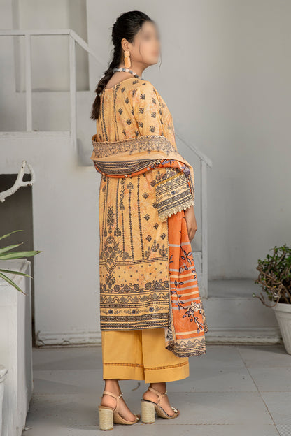 3 Piece - Embroidered Khaddar - Dastak 210