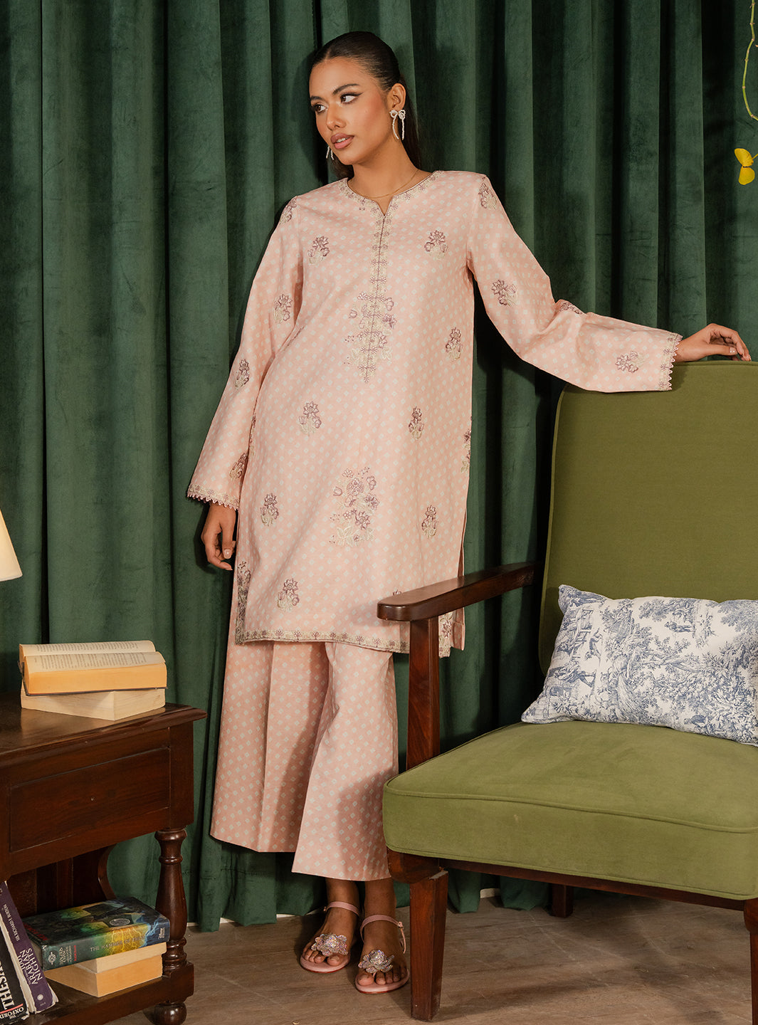 2 Piece - Printed Khaddar - Lumiere - Lyra