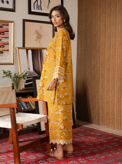 2 Piece - Printed Khaddar - Lumiere - Solara