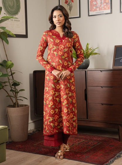 2 Piece - Printed Khaddar - Lumiere - Fira