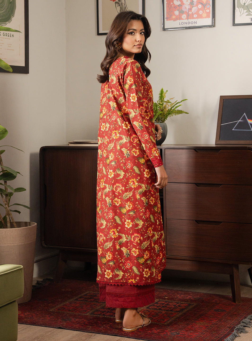 2 Piece - Printed Khaddar - Lumiere - Fira