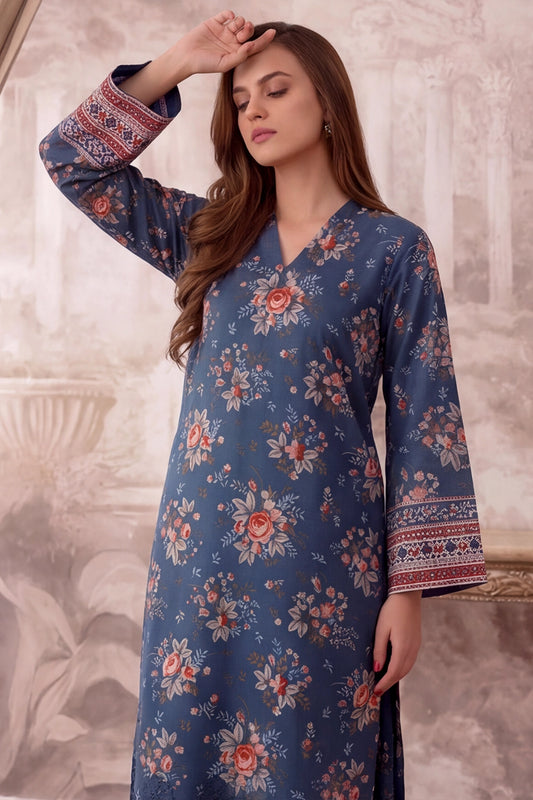 2 Piece - Embroidered Lawn - Fantak 174