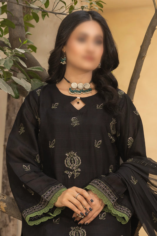 3 Piece - Embroidered Lawn - Nazakat 103