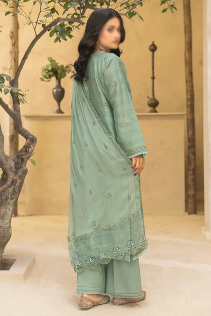 3 Piece - Embroidered Lawn - Nazakat 101