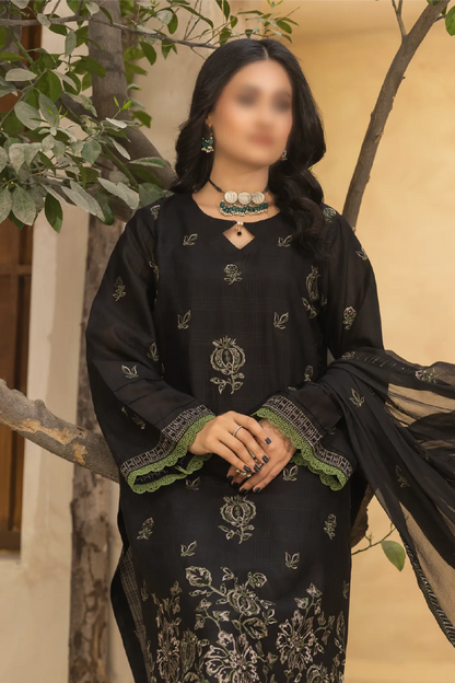 3 Piece - Embroidered Lawn - Nazakat 103