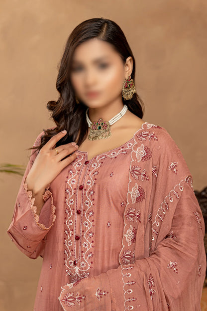 3 Piece - Embroidered Lawn - Nikhar 101