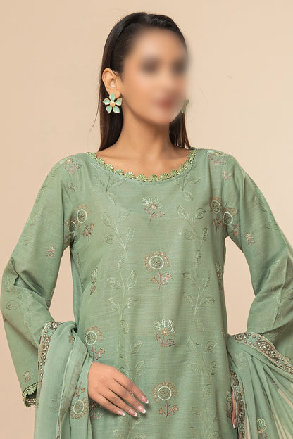 3 Piece - Lawn Karandi - Rayaa 105