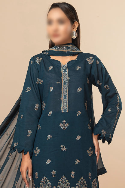 3 Piece - Lawn Karandi - Rayaa 106