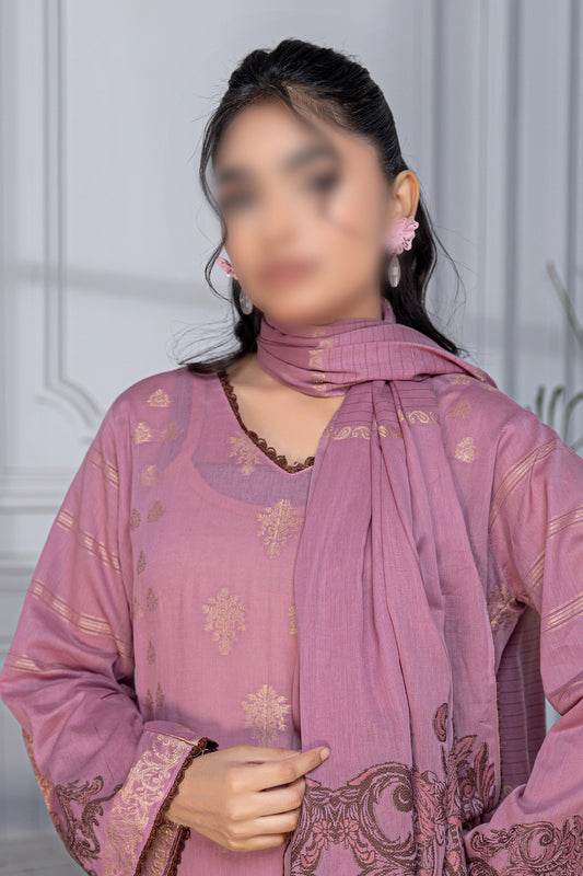 3 Piece - Jacquard Brosha Lawn - RimJim 302