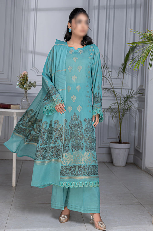 3 Piece - Jacquard Brosha Lawn - RimJim 306