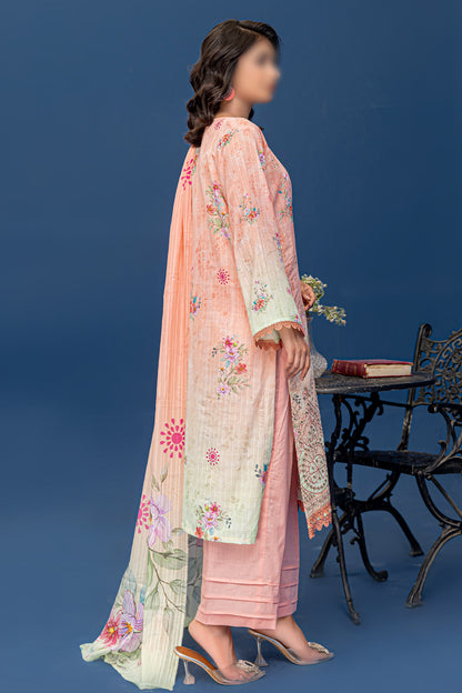 3 Piece - Embroidered Lawn  - Riwayat 203