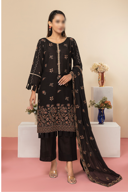 3 Piece - Lawn Karandi - Rayaa 103