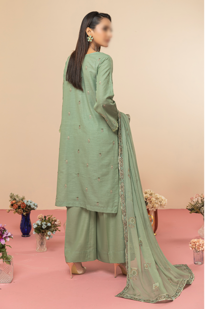 3 Piece - Lawn Karandi - Rayaa 105