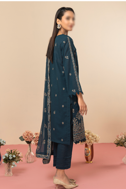 3 Piece - Lawn Karandi - Rayaa 106