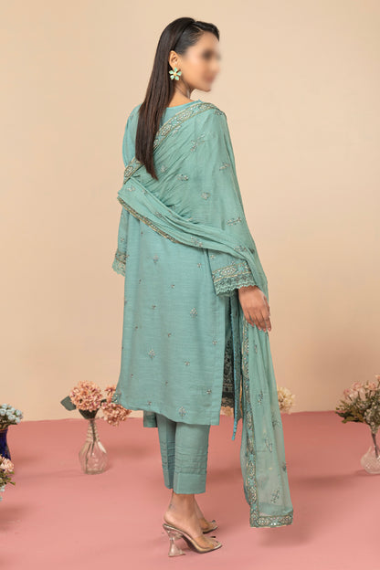 3 Piece - Lawn Karandi - Rayaa 107