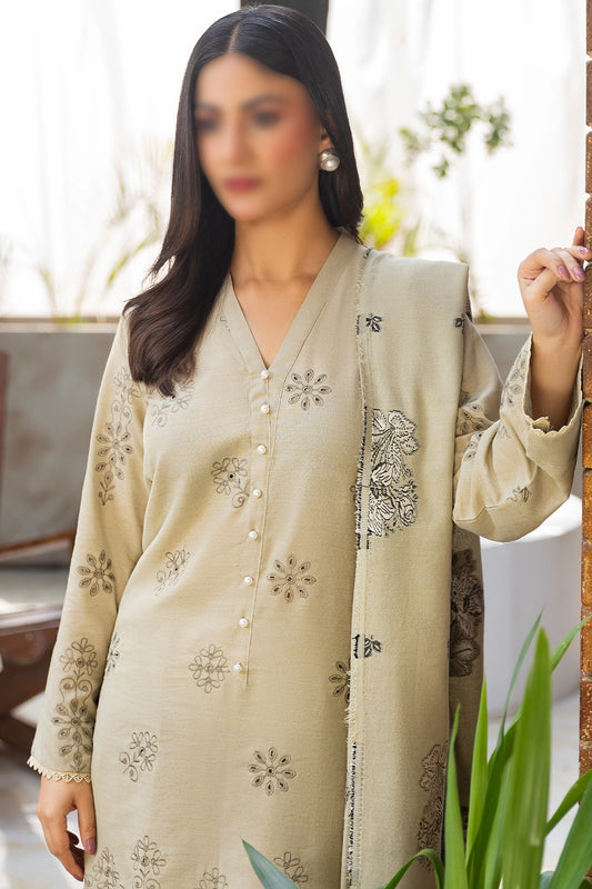 3 Piece - Embroidered Karandi - Riwayat 102