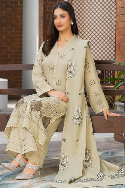 3 Piece - Embroidered Karandi - Riwayat 102