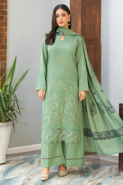 3 Piece - Embroidered Karandi - Riwayat 104