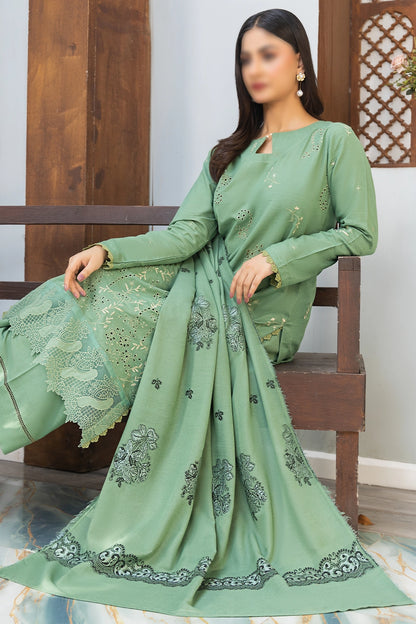 3 Piece - Embroidered Karandi - Riwayat 104