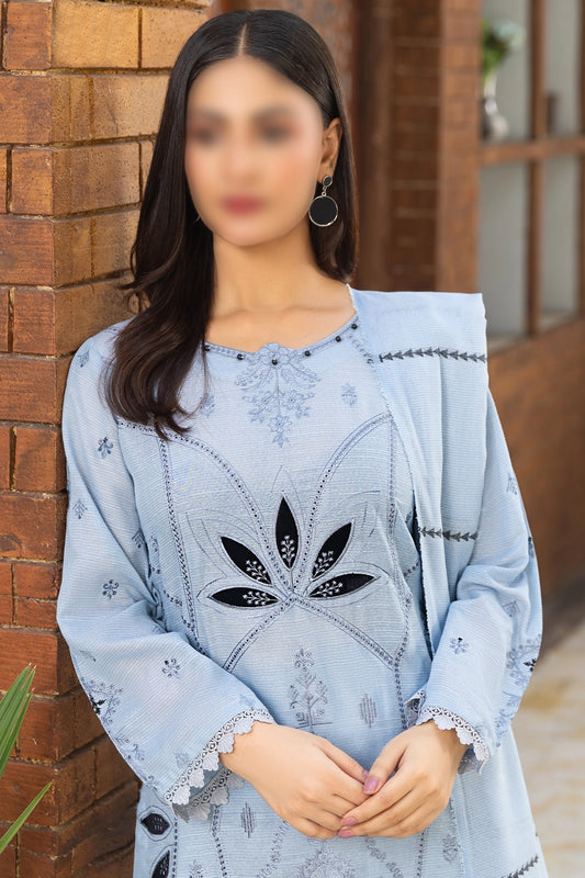 3 Piece - Embroidered Karandi - Riwayat 105