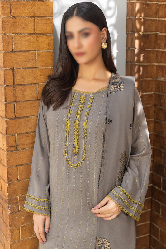 3 Piece - Embroidered Karandi - Riwayat 106