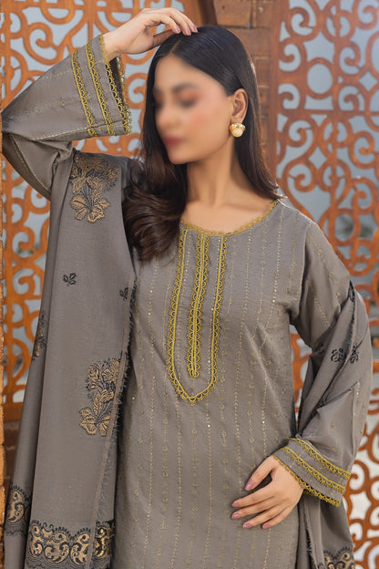 3 Piece - Embroidered Karandi - Riwayat 106