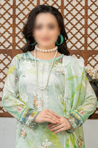 3 Piece - Embroidered Lawn  - Sahil 108